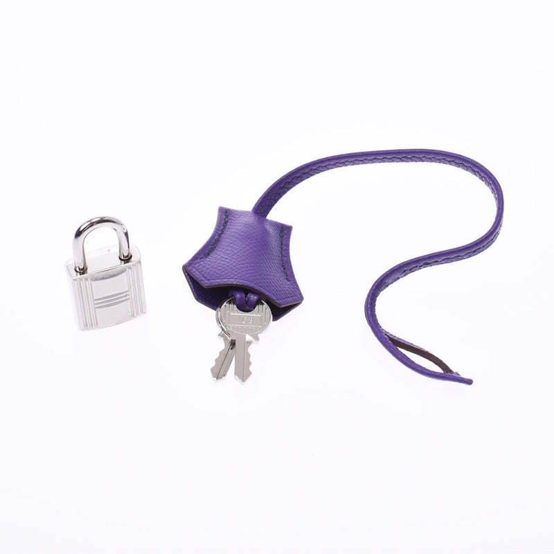 エルメス30 14139 クロッカス(紫) シルバー金具 □P刻印(2012年頃)刻印