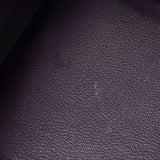 Hermes Hermes Burkin 35 Leysin (Dark Purple) Gold Bracket □ P Engraved (around 2012) Unisex Togo Handbag A rank used Silgrin