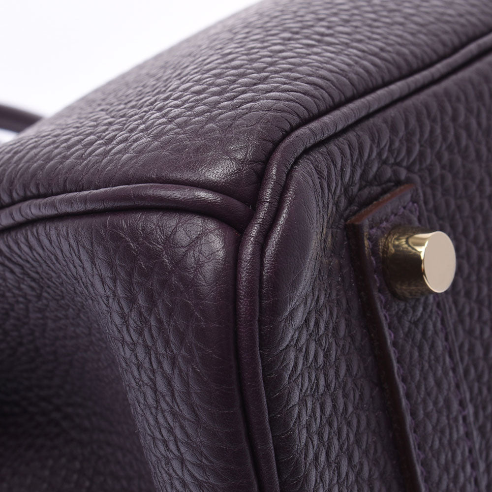 エルメス35 14139 レザン(濃い紫) ゴールド金具 □P刻印(2012年頃)刻印