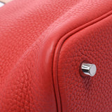 Hermes Picotin lock mm touch Rouge tomatoes / Rosemary