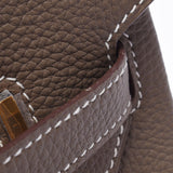 Hermes Hermes Burkin 30 Ethoup Gold Bracket C Engraved (around 2018) Ladies Togo Handbag Unused Silgrin