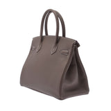 Hermes Hermes Burkin 30 Ethoup Gold Bracket C Engraved (around 2018) Ladies Togo Handbag Unused Silgrin