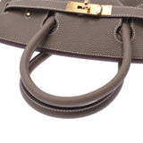Hermes Hermes Burkin 30 Ethoup Gold Bracket C Engraved (around 2018) Ladies Togo Handbag Unused Silgrin