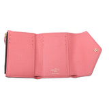 Louis Vuitton Louis Vuitton Monogram Portfoille Victory Nabard Brown / Pink M61707 Unisex Triple Folded Wallet A-Rank Used Silgrin