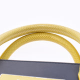 Balenciaga Valenciaga Nude Work 2WAY / Yellow 371594 Women's Curf Python Handbag A-Rank Used Silgrin