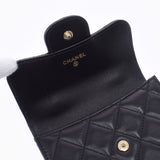 CHANEL シャネル フラップコインパース ミニマトラッセ チェーンバッグ 黒 ゴールド金具 AP2200 レディース ラムスキン ショルダーバッグ 未使用 銀蔵