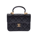 CHANEL シャネル フラップコインパース ミニマトラッセ チェーンバッグ 黒 ゴールド金具 AP2200 レディース ラムスキン ショルダーバッグ 未使用 銀蔵