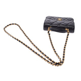 CHANEL シャネル フラップコインパース ミニマトラッセ チェーンバッグ 黒 ゴールド金具 AP2200 レディース ラムスキン ショルダーバッグ 未使用 銀蔵