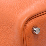 Hermes Hermes Picon PM Orange Silver Bracket □ H-engraving (around 2004) Ladies Triyo Clemance Handbag A-rank used Silgrin