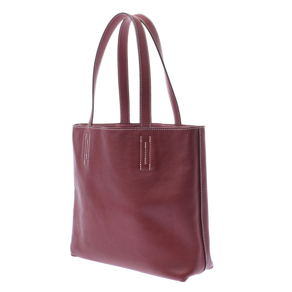 Hermes Hermes Double Sense 28 Tote Bag Rouge Ash / Rosewood□Jo刻（2011年左右）UniSEX Vasicum Handbag Ab排名使用Silgrin