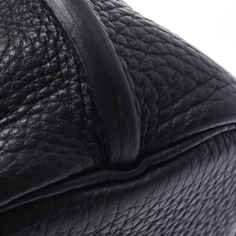 エルメスソーケリー 22 黒 シルバー金具 □O刻印(2011年頃)刻印