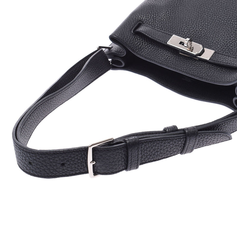 エルメスソーケリー 22 黒 シルバー金具 □O刻印(2011年頃)刻印 ユニ