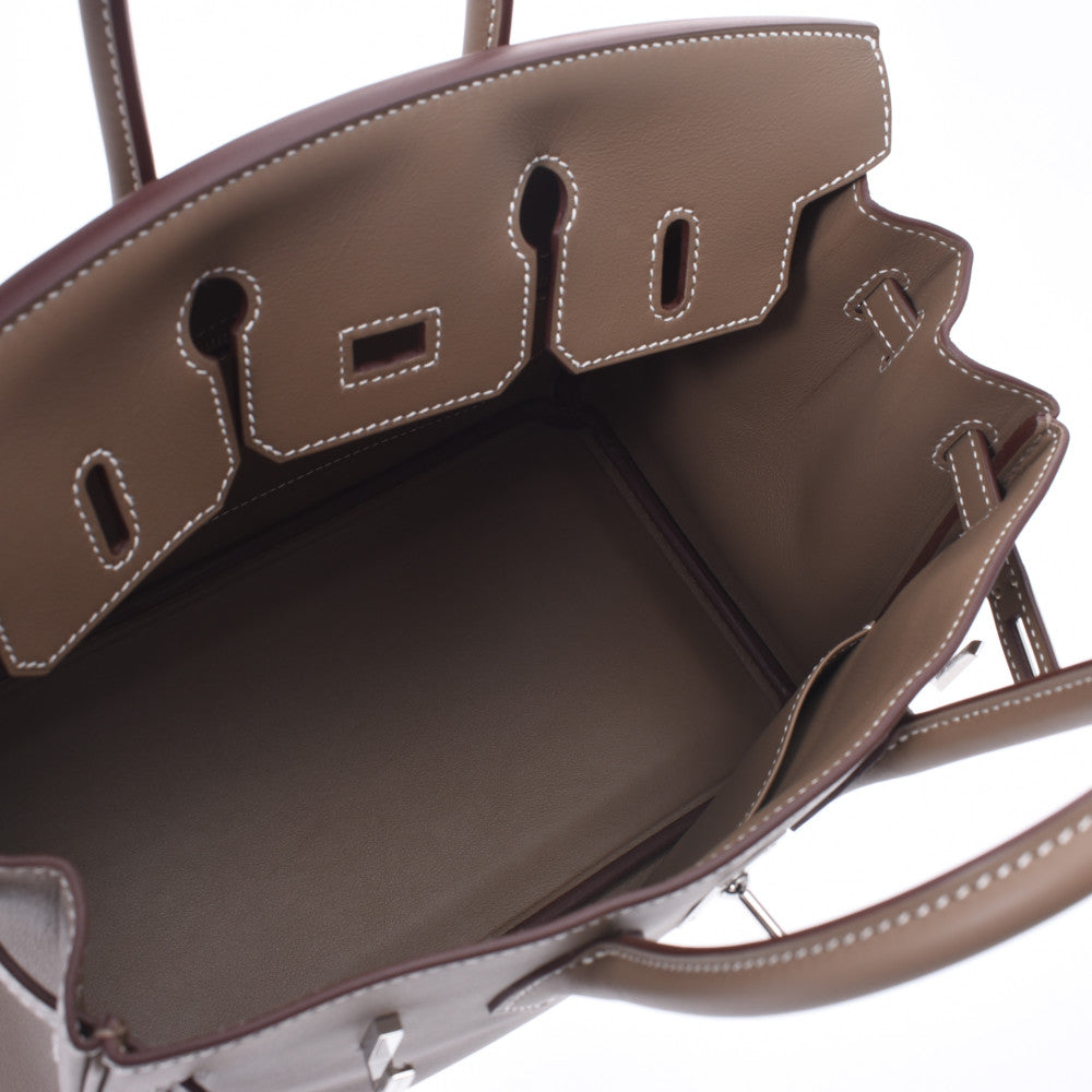 HERMES エルメス バーキン 25 エトゥープ(グレージュ系) シルバー金具 Y刻印(2020年頃)  レディース ヴォースイフト ハンドバッグ 未使用  人気・おすすめ｜省スペース設計・旅行向けにおすすめ お得商品 プライバシー配送 期間限定入荷