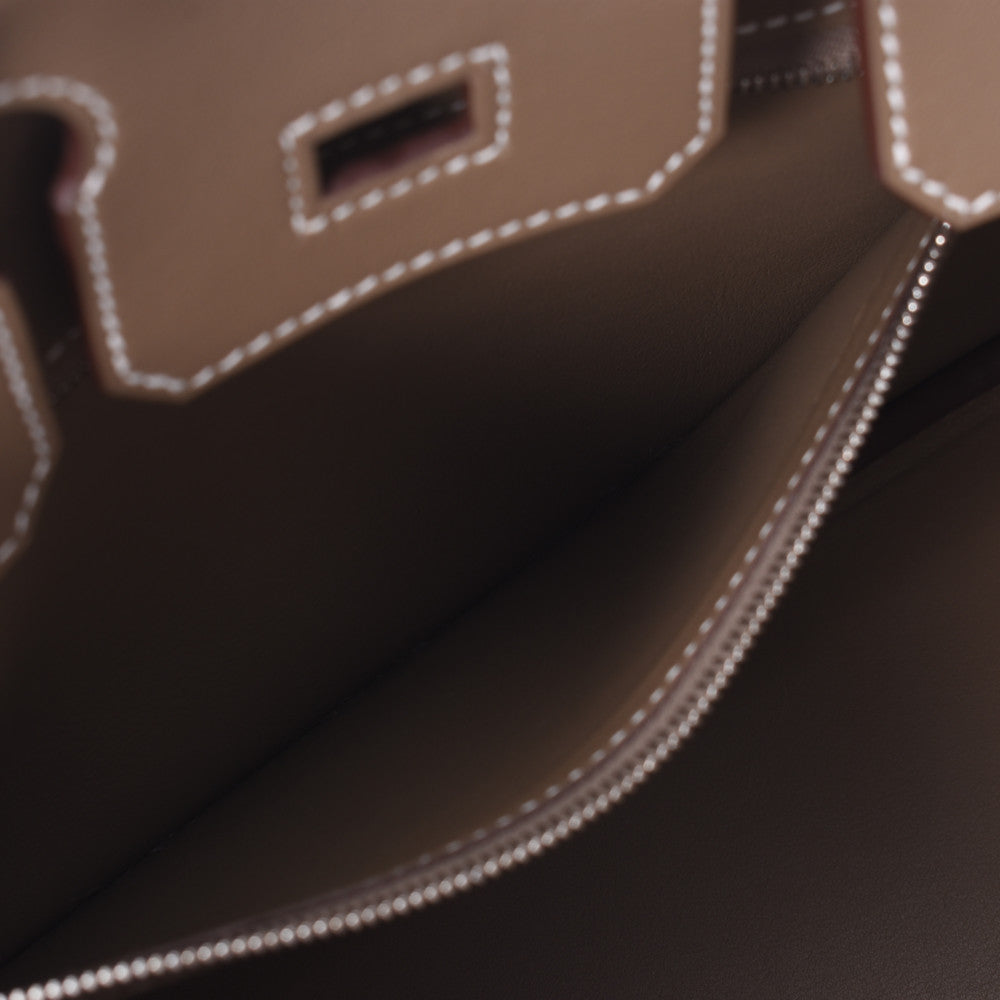 HERMES エルメス バーキン 25 エトゥープ(グレージュ系) シルバー金具 Y刻印(2020年頃)  レディース ヴォースイフト ハンドバッグ 未使用  人気・おすすめ｜省スペース設計・旅行向けにおすすめ お得商品 プライバシー配送 期間限定入荷