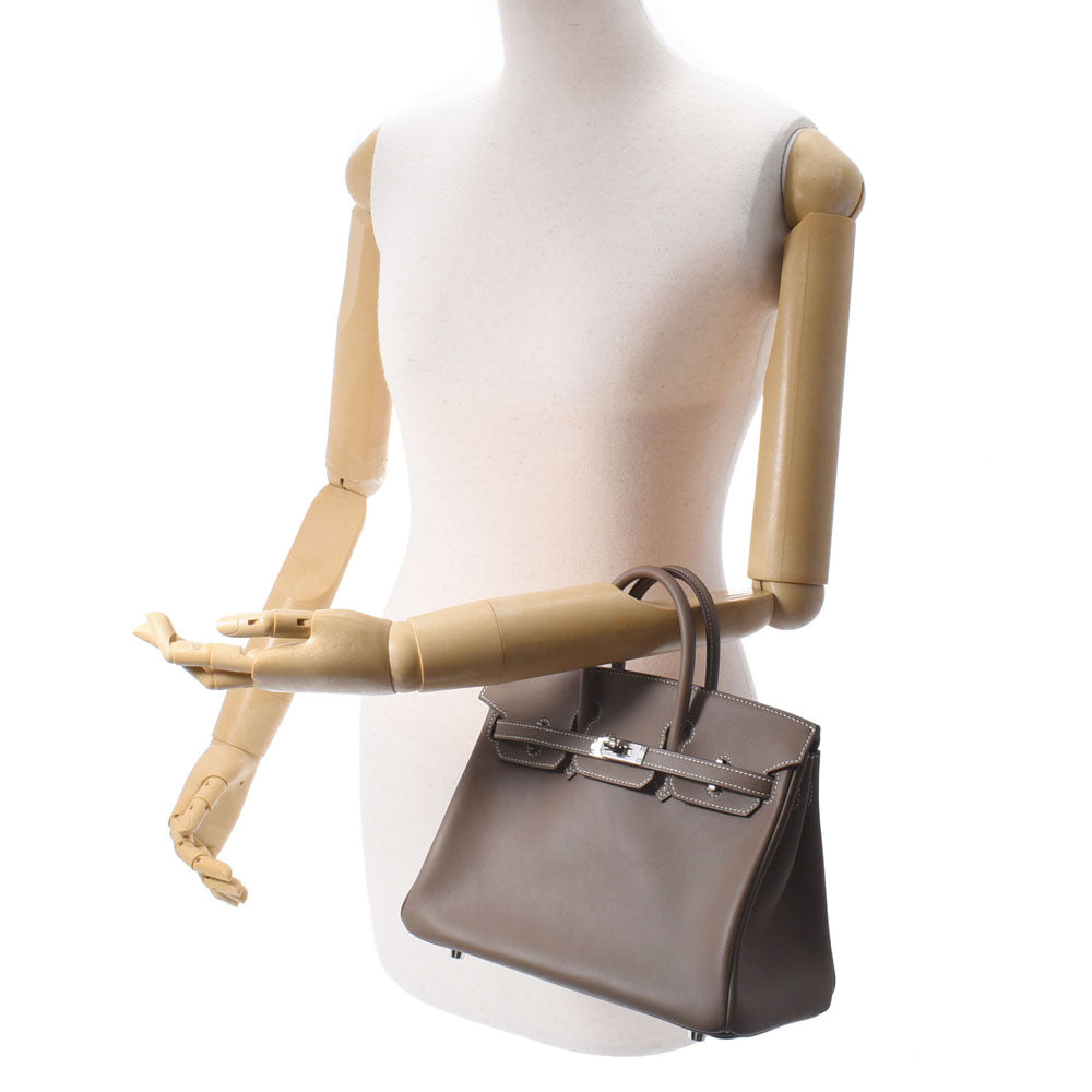 HERMES エルメス バーキン 25 エトゥープ(グレージュ系) シルバー金具 Y刻印(2020年頃)  レディース ヴォースイフト ハンドバッグ 未使用  人気・おすすめ｜省スペース設計・旅行向けにおすすめ お得商品 プライバシー配送 期間限定入荷