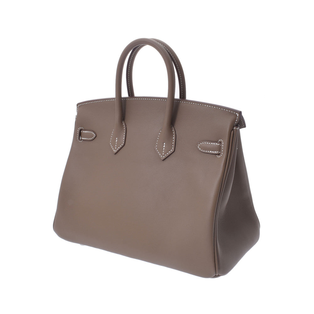 HERMES エルメス バーキン 25 エトゥープ(グレージュ系) シルバー金具 Y刻印(2020年頃)  レディース ヴォースイフト ハンドバッグ 未使用  人気・おすすめ｜省スペース設計・旅行向けにおすすめ お得商品 プライバシー配送 期間限定入荷