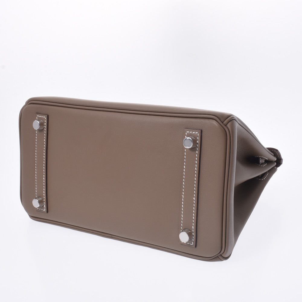 HERMES エルメス バーキン 25 エトゥープ(グレージュ系) シルバー金具 Y刻印(2020年頃)  レディース ヴォースイフト ハンドバッグ 未使用  人気・おすすめ｜省スペース設計・旅行向けにおすすめ お得商品 プライバシー配送 期間限定入荷