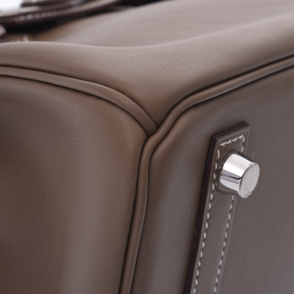 HERMES エルメス バーキン 25 エトゥープ(グレージュ系) シルバー金具 Y刻印(2020年頃)  レディース ヴォースイフト ハンドバッグ 未使用  人気・おすすめ｜省スペース設計・旅行向けにおすすめ お得商品 プライバシー配送 期間限定入荷