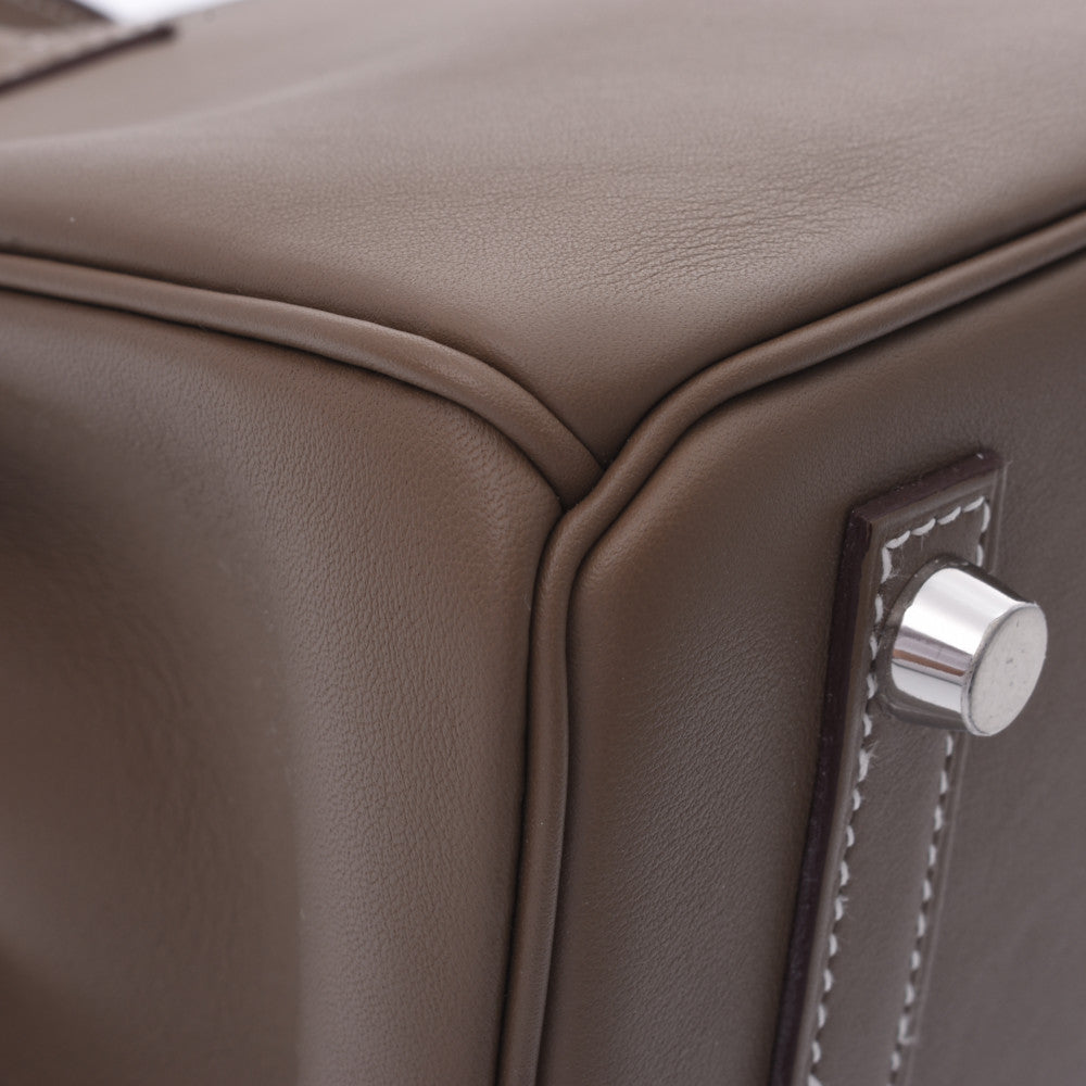 HERMES エルメス バーキン 25 エトゥープ(グレージュ系) シルバー金具 Y刻印(2020年頃)  レディース ヴォースイフト ハンドバッグ 未使用  人気・おすすめ｜省スペース設計・旅行向けにおすすめ お得商品 プライバシー配送 期間限定入荷