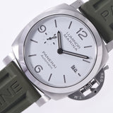 Officine Panerai Officeene Panerai Luminor Marina 44mm PAM01314男士SS /橡胶手表自动伤口白色航班A-Rank使用Silgrin