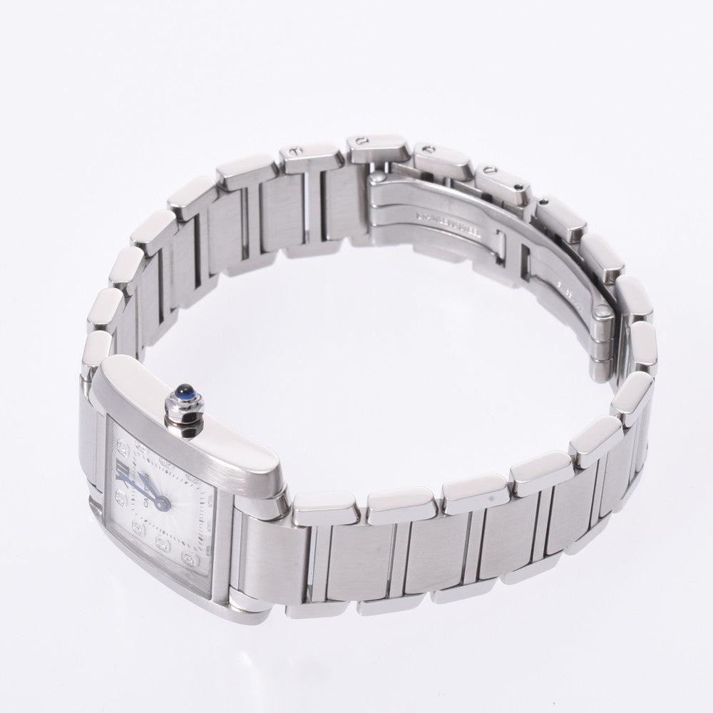 カルティエタンク フランセーズSM 11Pダイヤ レディース 腕時計