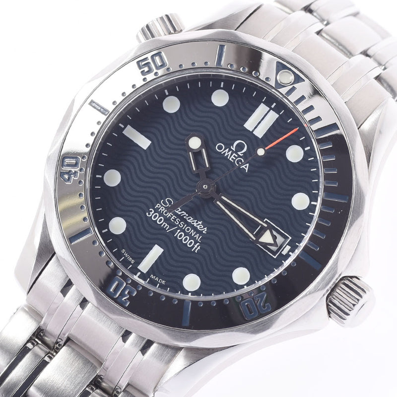 Omega Omega Seamaster 300 Professional 2562.80 Boys SS Watch Quartz Navy Table A-Rank Used Silgrin