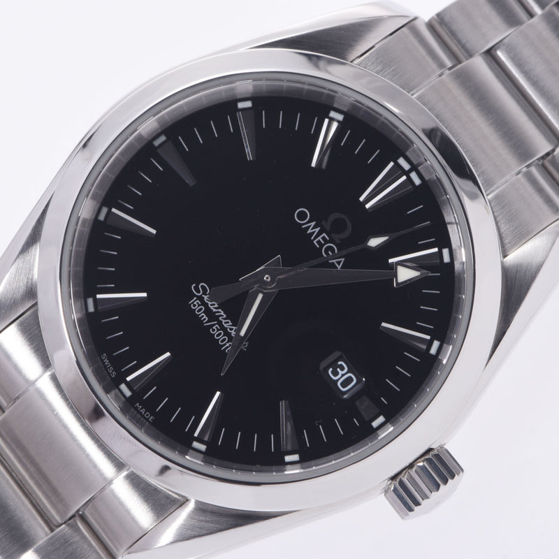 OMEGA オメガ シーマスター アクアテラ 2518.50 メンズ SS 腕時計 クオーツ 黒文字盤 Aランク 中古 銀蔵