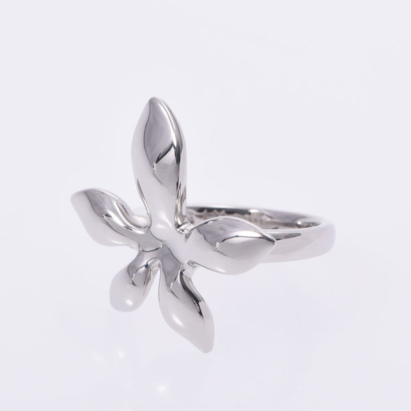 HANAE MORI Hanae Mori Flower Motif No. 9 Ladies PT900 Platinum Ring / Ring A Rank Used Ginzo