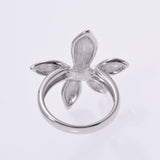 HANAE MORI Hanae Mori Flower Motif No. 9 Ladies PT900 Platinum Ring / Ring A Rank Used Ginzo