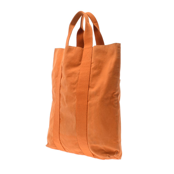 Hermes Hermes Foolto Kavas French Festival Hawaii Limited Orange Unisex Canvas Tote Bag C Rank Used Sinkjo