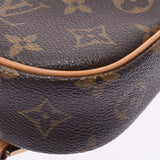 Louis Vuitton路易威登Monogram Pochette Gangju Brown M51870男女皆宜男女皆宜的音箱帆布车身袋A-and排名使用