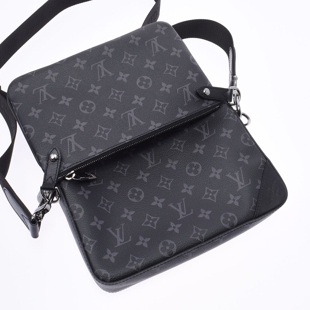 ルイヴィトンエクリプス リバース トリオメッセンジャー 14145 黒/グレー メンズ ショルダーバッグ M69443 LOUIS VUITTON  中古 – 銀蔵オンライン