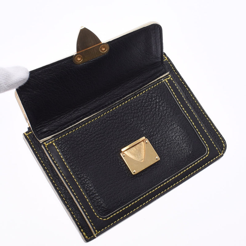 Louis Vuitton Louis Vuitton Suhari Axepala Purcup Purpour (Black) M91936 Unisex Leather Coin Case A-Rank Used Sinko