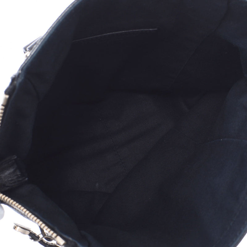 Saint Laurent Sun Laurent Mini Downtown Black Women's Enamel Handbag A-Rank Used Silgrin