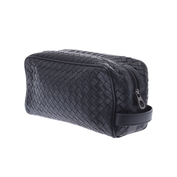 Bottegaveneta Bottega Veneta Intrechart Second Bag Black 174361 V4651 1000 Men's Leather Clutch Bag A-Rank Used Sinkjo