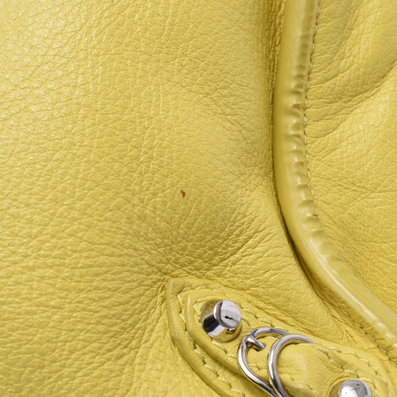 Balenciaga Valenciaga The Paper Mini 2way Bag Yellow 357333 Women's Curf Handbags AB Rank Used Sinkjo