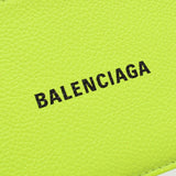 Balenciaga valenciaga标志情况卡持有人荧光黄色527545男女校友硬币套新二手Ginzo