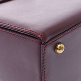 Cartier Cartier Mast Bordeaux Ladies Calf Handbag A Rank used Ginzo