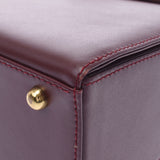 Cartier Cartier Mast Bordeaux Ladies Calf Handbag A Rank used Ginzo
