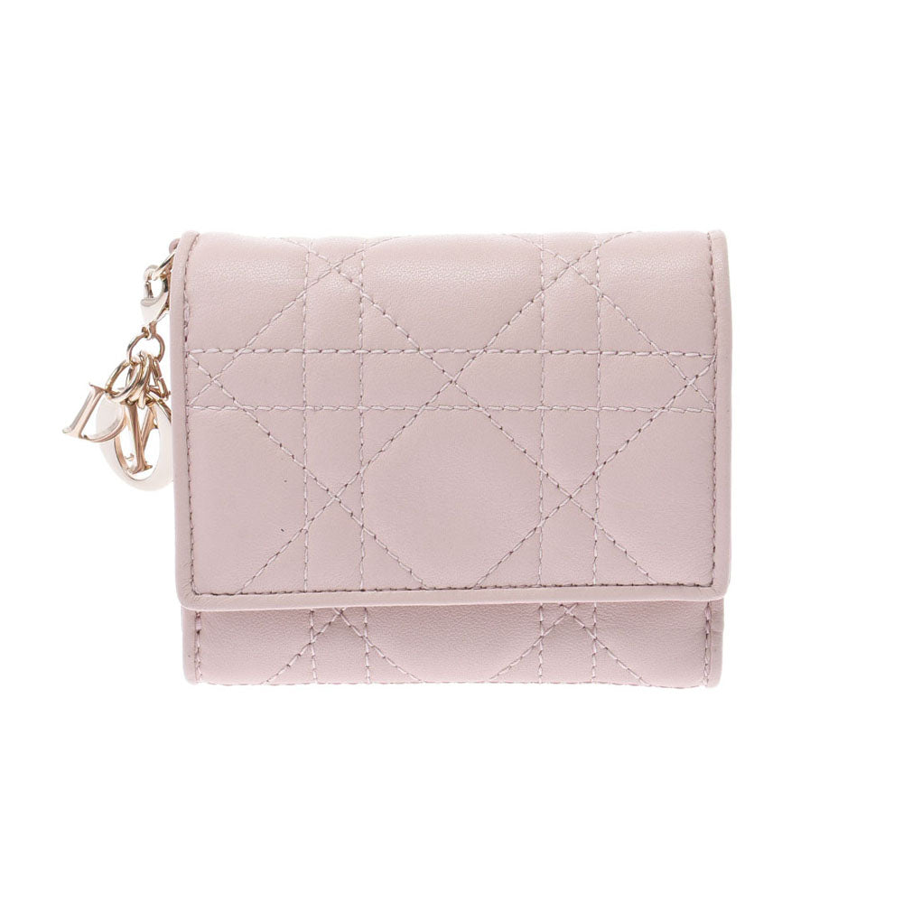 完売 新品 Dior レディディオール 折りたたみ 財布 ピオニー ピンク