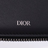 CHRISTIAN DIOR クリスチャンディオール トロッター ラウンドファスナー ネイビー系 ユニセックス キャンバス 二つ折り財布 Aランク 中古 銀蔵