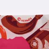 Hermes Hermes Twilley Old Tag All / Tout En Carre Pink Women's Silk 100% Scarf AB Rank Used Sinkjo