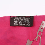 Hermes Hermes Twilley Old Tag All / Tout En Carre Pink Women's Silk 100% Scarf AB Rank Used Sinkjo