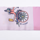 Hermes Hermes Twilley New Tag Elaborate Boitures Exquises Pink / Light Blue Ladies Silk 100% Scarf New Sinkjo