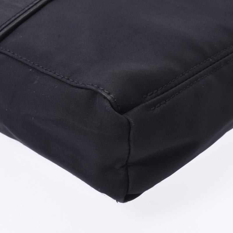 Hermes Hermes Acapulco Black Unisex Nylon Leather Shoulder Bag B Rank Used Silgrin