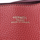 Hermes Hermes Double Sense 36可逆双色胸甲/红宝石□N-ingraving（2010年左右）UniSEX Triyo钢铁手提袋A-Rank使用水池