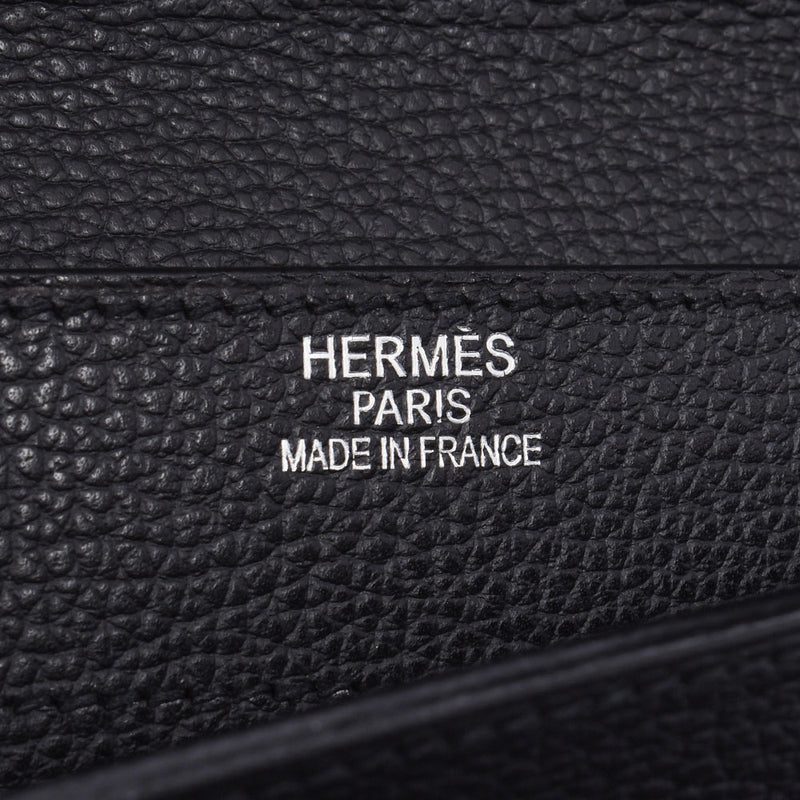 Hermes Hermes Saku Ade Peche 41公文包黑色钯配件□J-ingraved（2006年左右）男士vash Regege商务包A-Rank使用水池