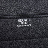 Hermes Hermes Sak Ade Peche 38简要案例黑色钯配件□R雕刻（2014年左右）男性的多哥商业包B等级使用Silgrin