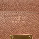 Hermes Hermes Burkin 35 Natural Gold Bracket □ E-engraving (around 2001) Unisex Kushbel Handbag AB Rank Used Sinkjo