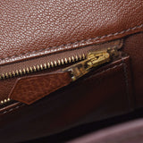 Hermes Hermes Burkin 35 Chocolate (Dark Brown) Gold Brown □ F Steel (around 2002) Unisex Aldenne Handbags AB Rank Used Sinkjo